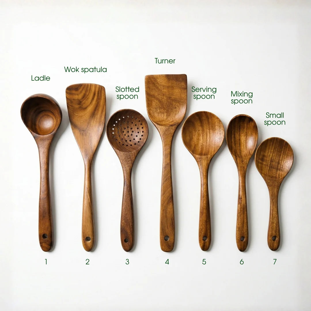 Heirloom Acacia Wood Utensil Set NZ